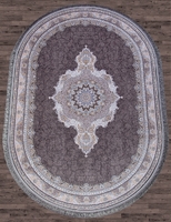 Ковер Иранский Farsi 1200 G252 dark grey овал