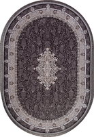 Ковер Иранский Farsi 1200 G247 dark grey овал