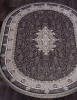 Ковер Иранский Farsi 1200 G247 dark grey овал