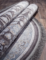 Ковер Иранский Farsi 1200 G256 dark grey овал
