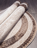 Ковер Armina 04041 dark brown овал