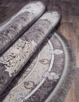 Ковер Иранский Farsi 1200 G247 dark grey овал