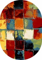 Ковер Crystal 2739 multicolor овал